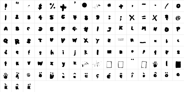 Mogadischu Regular  glyph index