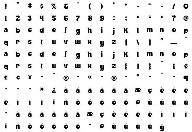 HOUSE3009 Cyberspace  glyph index