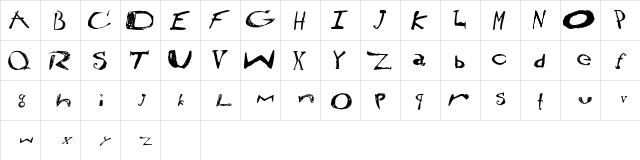 2Peas RP KinFolk Regular  glyph index