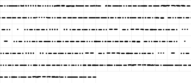 Samuel Morse Regular  glyph index