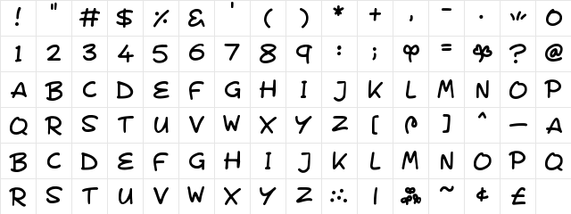 Veggie Seedlings Regular  glyph index