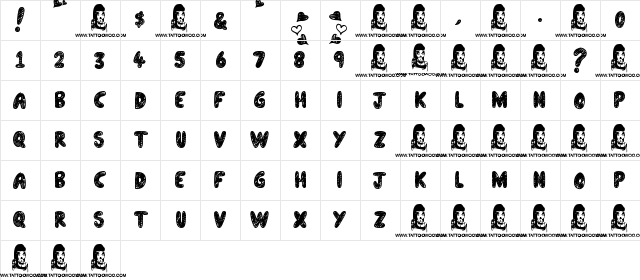 "Call Me", (Maybe)? Regular  glyph index