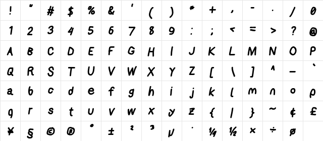 AppleStorm XbdIta  glyph index