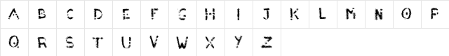 Chalkpat Regular  glyph index