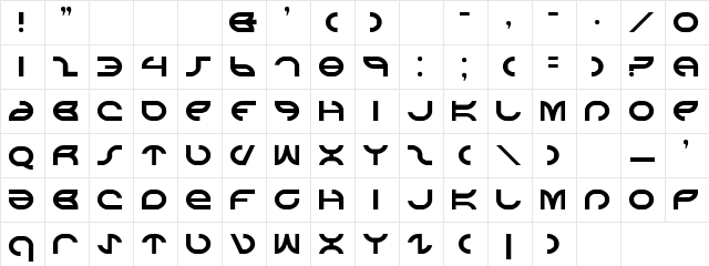 Pool Side Regular  glyph index
