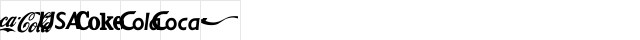 Cokie Regular  glyph index