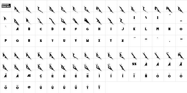 Pastor of Muppets Regular  glyph index