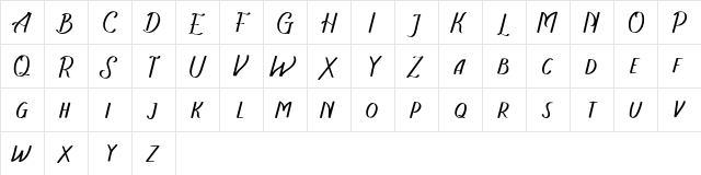 The Recolista FREE Regular  glyph index
