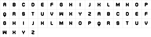 Canal Flat Regular  glyph index