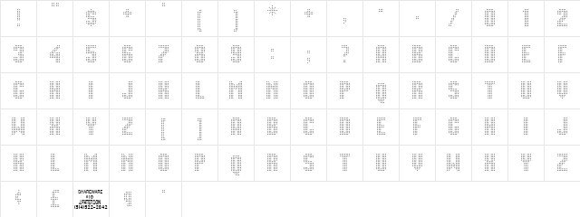 Movie Star Regular  glyph index