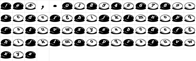 m&ms Regular  glyph index