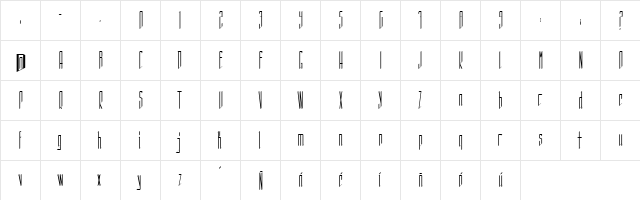 Sistematica Regular  glyph index
