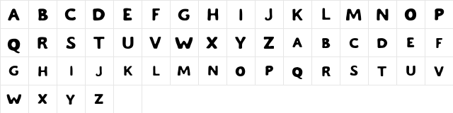 Chaos And Madness Free Regular  glyph index