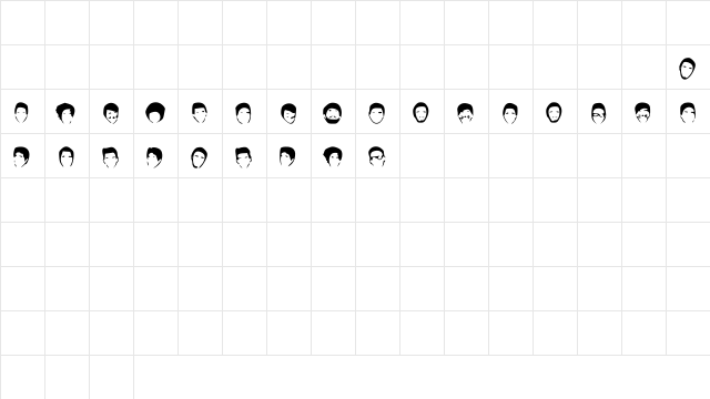 Youtubers Medium  glyph index