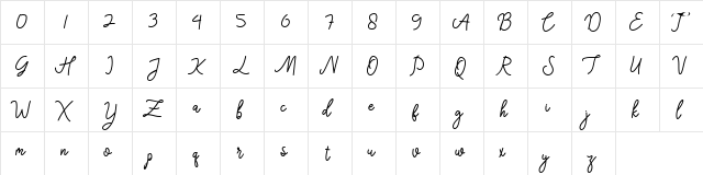 High Techno Regular  glyph index