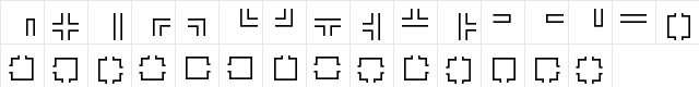 New Regular  glyph index
