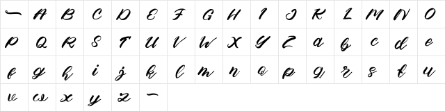 Apem Regular  glyph index