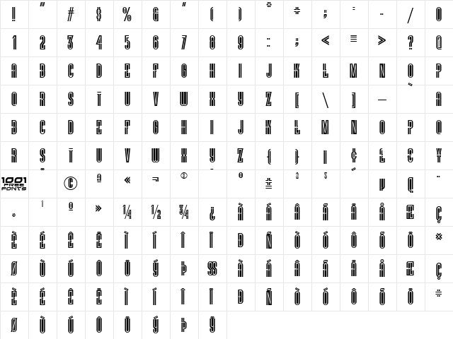 Vielle Varsovie NF Regular  glyph index
