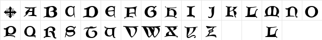 CaxtonInitials.fog fog  glyph index