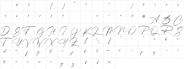 Hafidz Free Personal Use Regular  glyph index