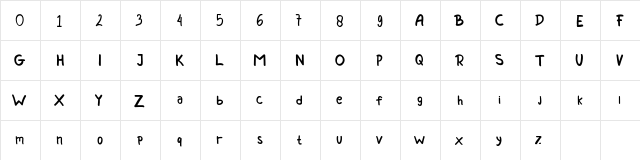 Marion Regular  glyph index