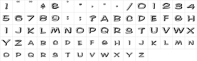 3 Taylor DNA Regular  glyph index