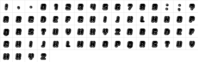 Cosa Nostra Italic  glyph index