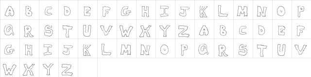 ZapDeal Regular  glyph index