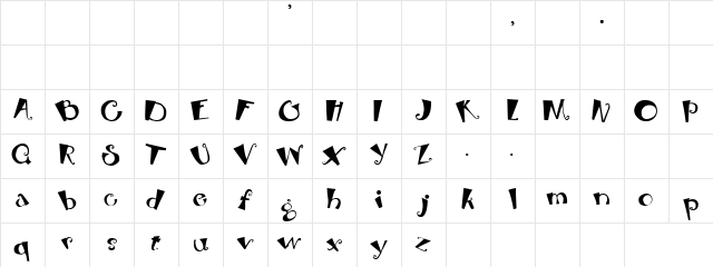 Soniqie Gear Regular  glyph index