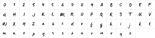 Maneo_TRIAL Maneo_TRIAL  glyph index