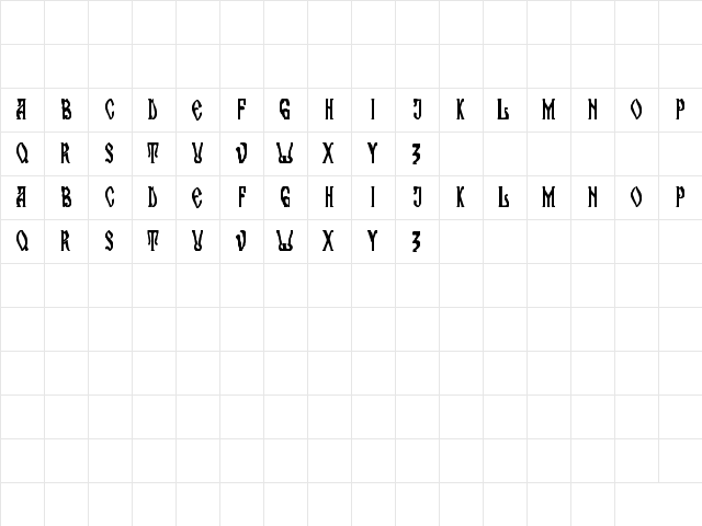 maran orthodox church Regular  glyph index