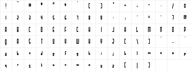 Mai Tai Regular  glyph index