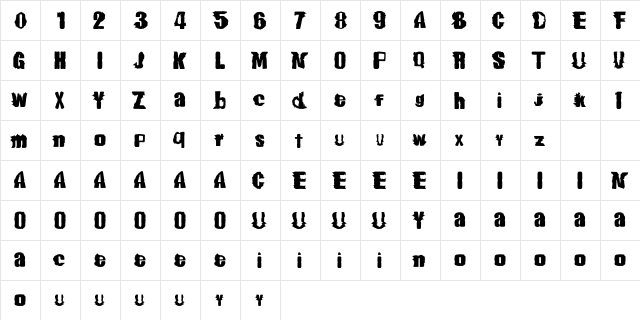 Mexico Hypoxic Zone Regular  glyph index