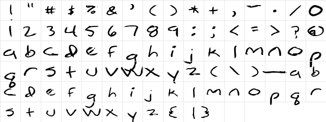 Simpleton Normal  glyph index