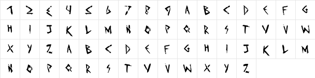 Invaders must die Invaders must die  glyph index