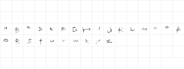 Totescript t  glyph index