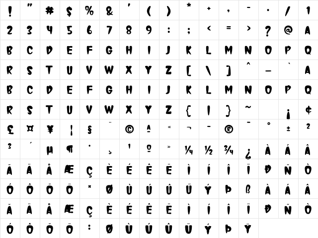 Sometimes Error Happens Regular  glyph index