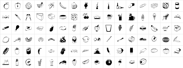 87 Regular  glyph index