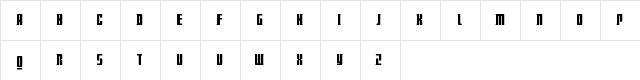 Doctor Who 2010 Regular  glyph index