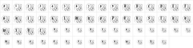 pf_valentine_bear Regular  glyph index