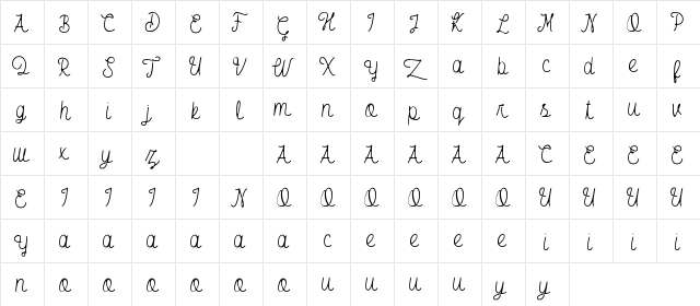 South East Free Rough Regular  glyph index