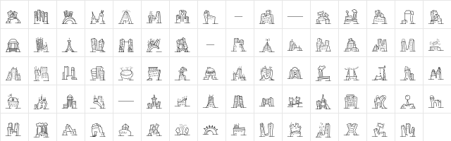 MiniPics NakedCityDay  glyph index