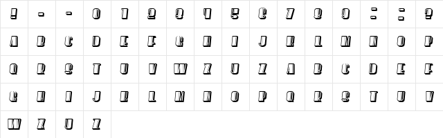However Stylish Italic  glyph index