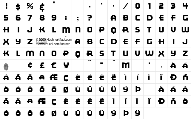 Red Circle Regular  glyph index