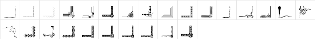 Border Corners Regular  glyph index