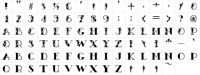 AC4-HotAirBalloon Regular  glyph index