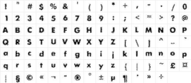 ExposureCMixTwo Regular  glyph index