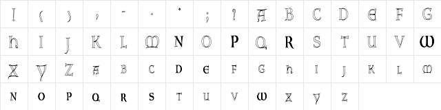 Lombardic-NormaHC Regular  glyph index