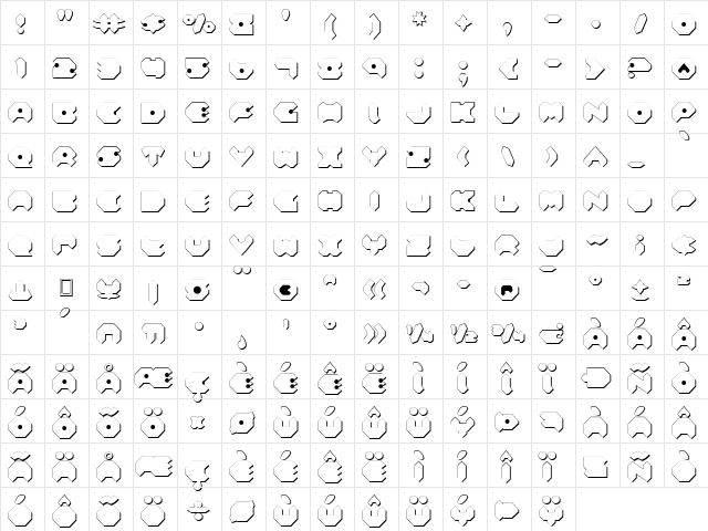 Feldercarb Shadow2 Shadow2  glyph index