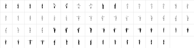 LTTraffity Medium  glyph index